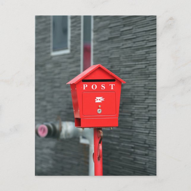 MAIL BOX POST RED BOX POSTCROSSING POSTCARD (Front)