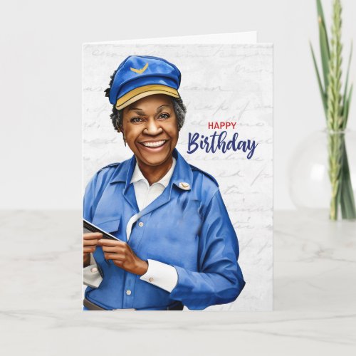 Mail Carrier African American Female Birthday