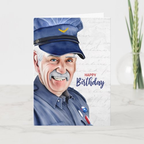 Mail Carrier Caucasian Male Male Postal Birthday