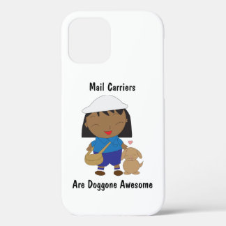 Mail Carrier Female Black Funny Personalize iPhone 12 Case