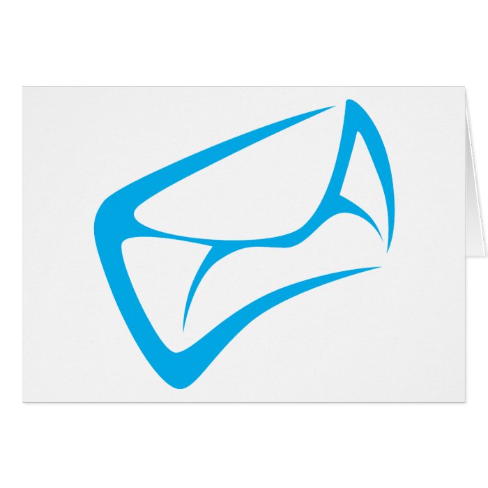 Mail Carrier Logo in Swish Drawing Style Card