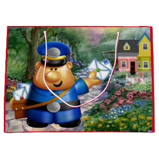 Mail Carrier Postman Tote - See Back Large Gift Bag