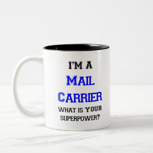 mail carrier Two-Tone coffee mug