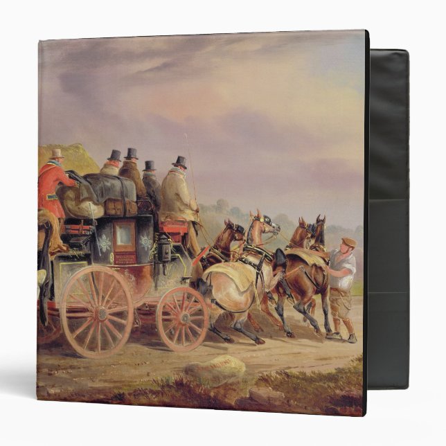 Mail Coaches on the Road: The 'Quicksilver' Devonp 3 Ring Binder (Front/Inside)