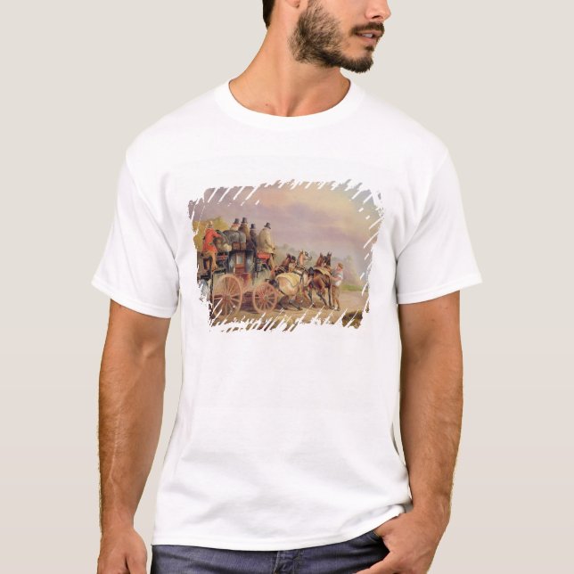 Mail Coaches on the Road: The 'Quicksilver' Devonp T-Shirt (Front)