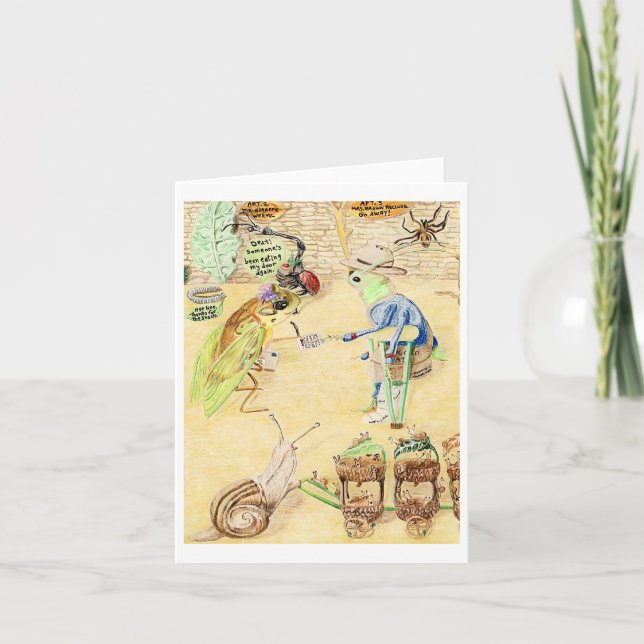 Mail Delivery  Letterpress Thank You Card (Front)