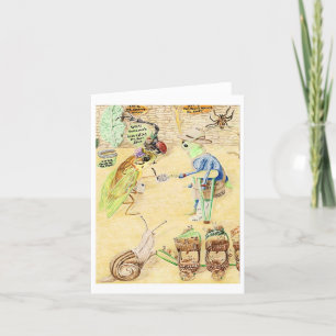 Mail Delivery Letterpress Thank You Card