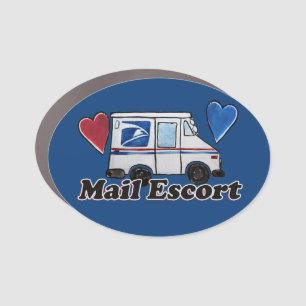 Mail Escort Funny Mail Carrier Postal Worker       Car Magnet
