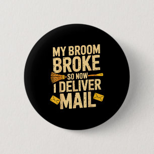 Mail Lady Design For Women Girls Postal Worker Mai Button