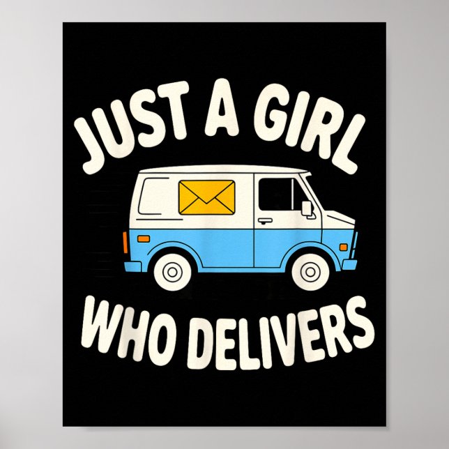 Mail Lady Design For Women Girls Stal Worker Mail  Poster (Front)