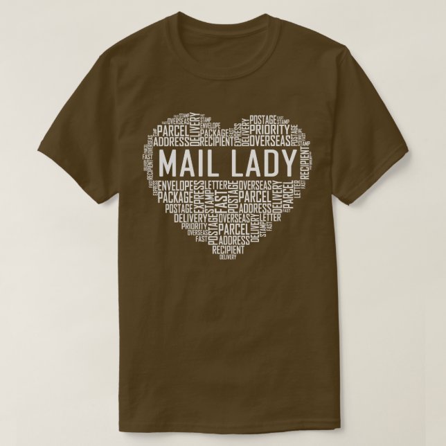 Mail Lady Heart T-Shirt (Design Front)