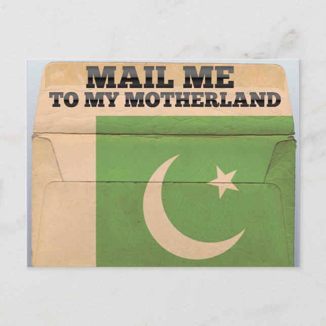 Mail me to Pakistan Postcard (Front)