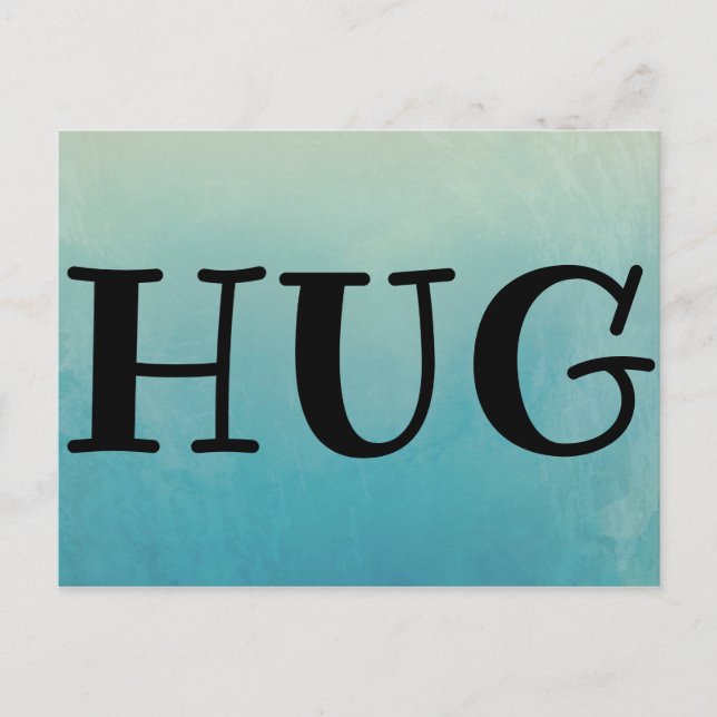 Mail Order Hug Postcard (Front)