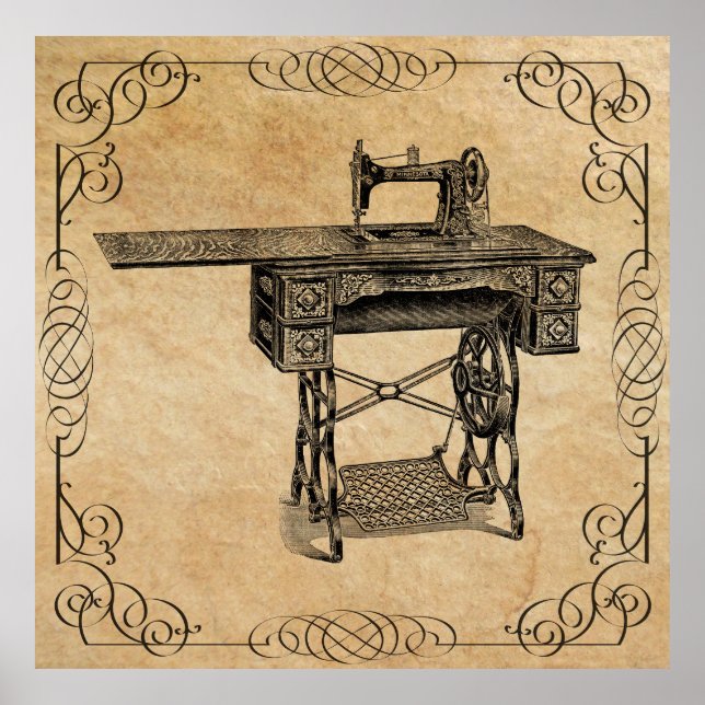 MAIL ORDER SEWING MACHINE by SEARS  1907 Poster (Front)