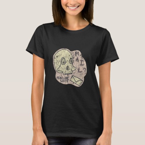 Mail Penelope Scott  Skull  T_Shirt