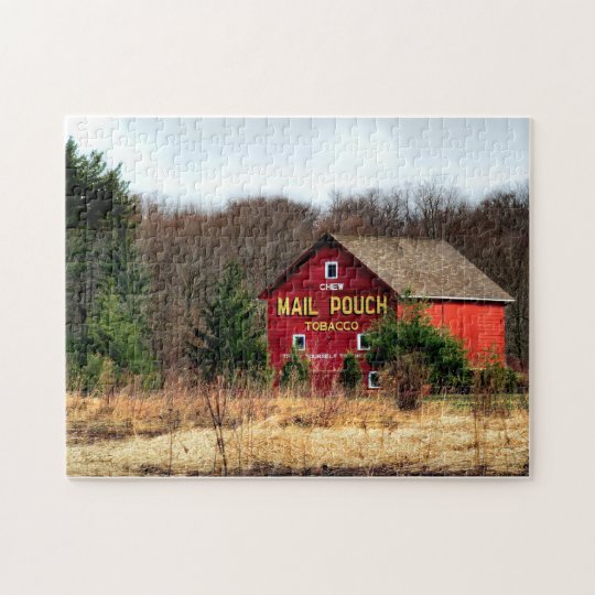 Mail Pouch Barn Jigsaw Puzzle Zazzle Com