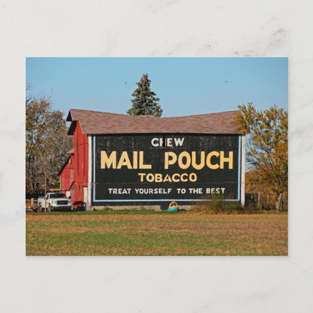 Mail Pouch Tobacco Postcard (Front)