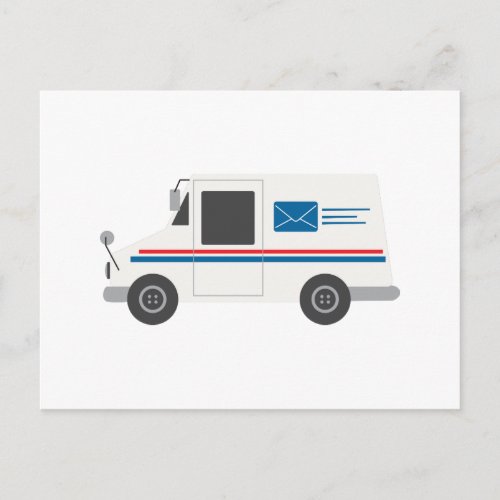 Mail Truck Postcard