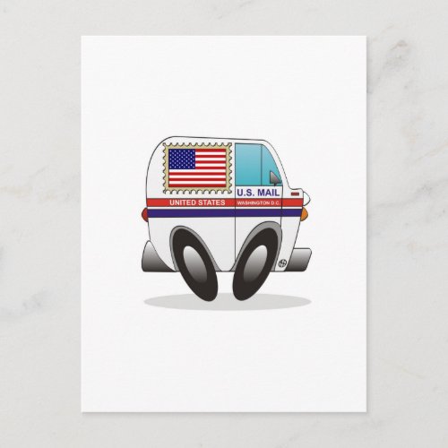 Mail Truck UNITED STATES Postcard
