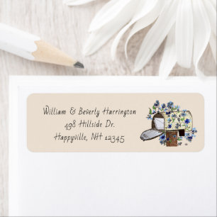 Mailbox Art Custom Size Address Label