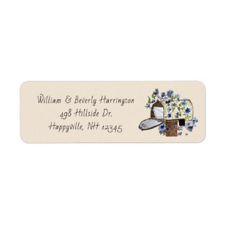 Mailbox Art Custom Size Address Label
