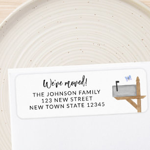 Mailbox Butterfly Return Address Label