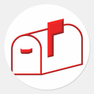 Mailbox Classic Round Sticker