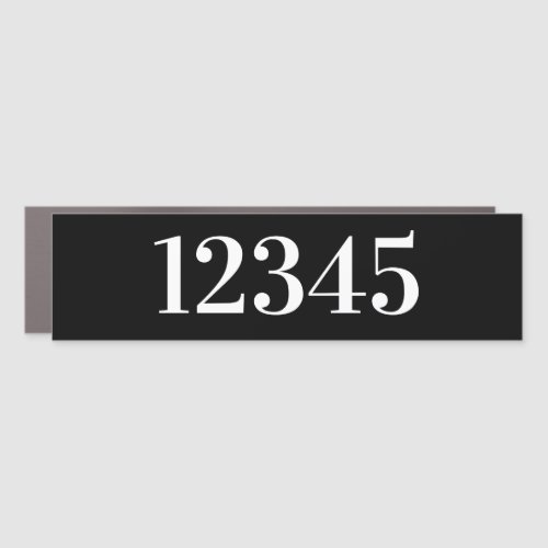 Mailbox Decal Black White House Number Template