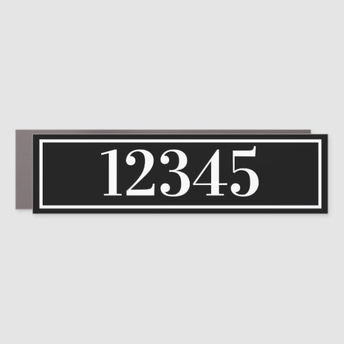 Mailbox Decal Black White House Number Template 2
