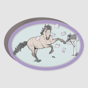 Mailbox Decor Funny Horse Whimsical Car Magnet