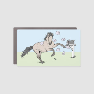 Mailbox Decor Funny Horse Whimsical Car Magnet