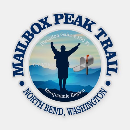 Mailbox Peak V Sticker