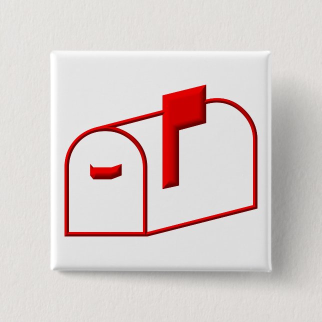 Mailbox Pinback Button (Front)