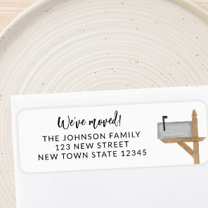 Mailbox We've Moved Return Address Label