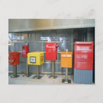 Mailboxes From Around The World Postcard by teknogeek at Zazzle