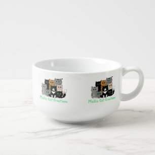 Mailia Cat Creations Cat Family Soup Mug
