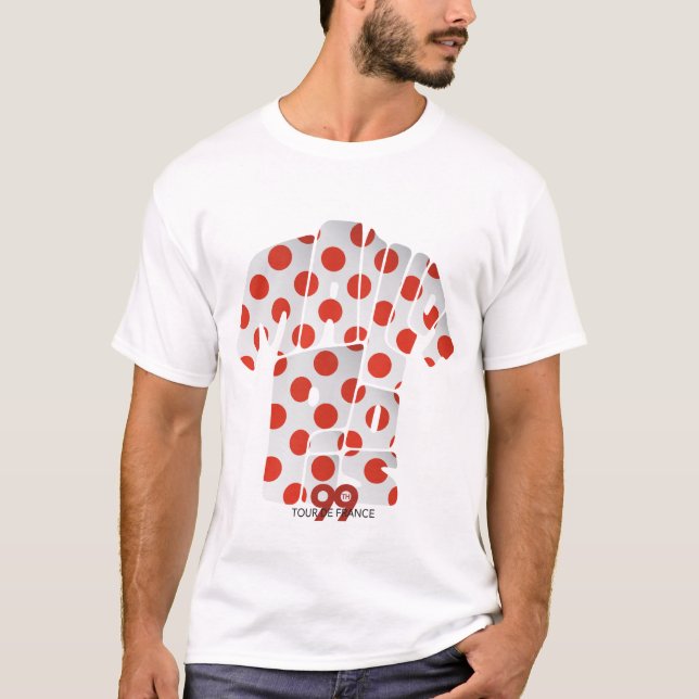 Maillot Pois – Polka dot Jersey TDF T-Shirt (Front)