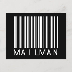 Mailman Bar Code Postcard
