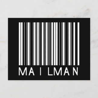 Mailman Bar Code Postcard