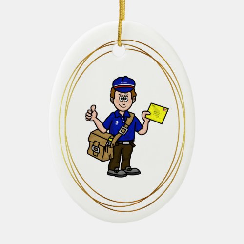 Mailman Christmas Ornament