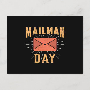 Mailman Day Post Postman Mail Job Delivery Gift Postcard