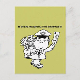 Mailman Humor - By The Time You Read This ... Postcard