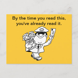 Mailman Humor - By The Time You Read This ... Postcard