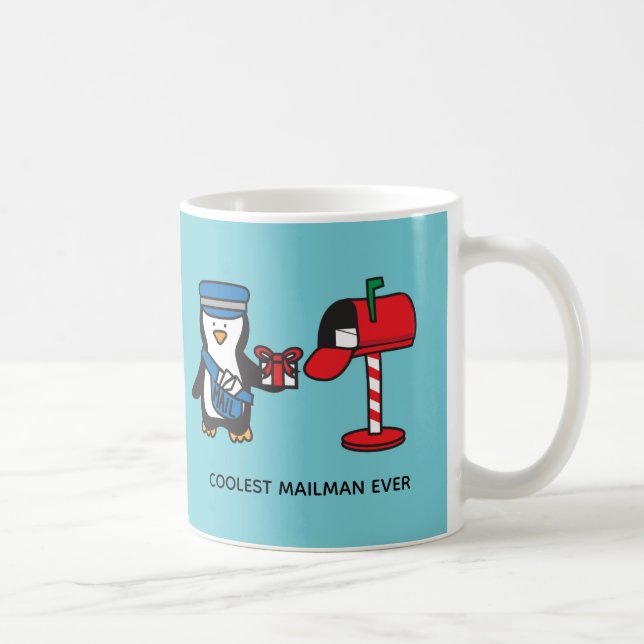 Mailman Mail Lady Postal Worker Post Office Gift Coffee Mug (Right)