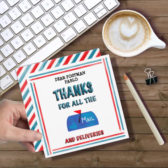 Mailman Card Mailman | Postman Thank You For All The Mail Card | Zazzle
