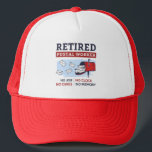 Mailman Retirement Retired Postal Worker Trucker Hat<br><div class="desc">Funny gag design for a retired mailman to tell the world the last letter has been delivered. Perfect parting gift for a coworker,  boss,  or supervisor after an excellent years of service in the postal delivery business

Makes a great gift for family postal workers too</div>