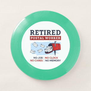 Mailman Retirement Retired Postal Worker Wham-O Frisbee