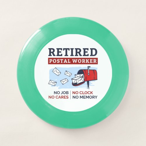 Mailman Retirement Retired Postal Worker Wham_O Frisbee