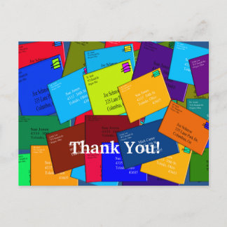 Mailman THANK YOU POSTCARDS  Letters