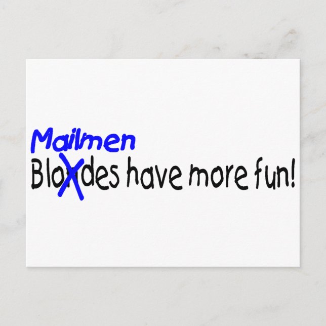 Mailmen Have More Fun Postcard (Front)
